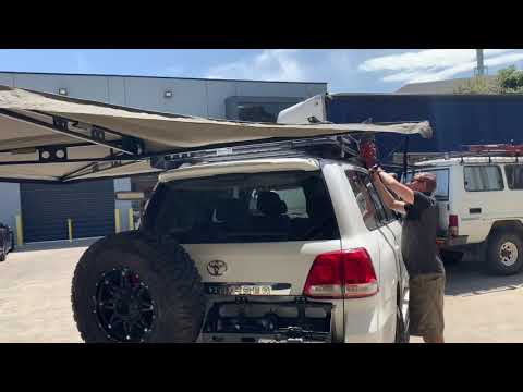 The Bush Company 270 poleless awning - a quick look around.