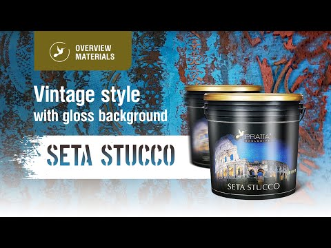 PRATTA Seta Stucco Vintage style with gloss background