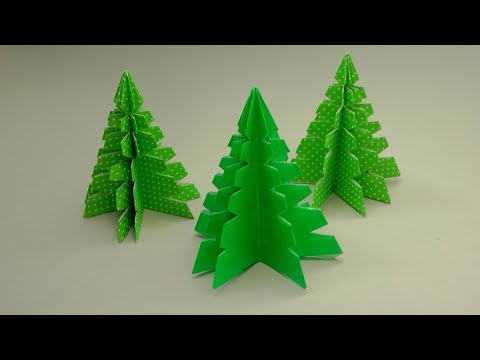 Origami Christmas Tree - easy last minute decoration