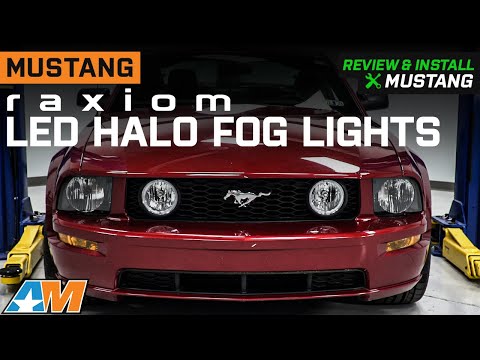 2005-2012 Mustang GT Raxiom LED Halo Fog Lights; Chrome Review & Install