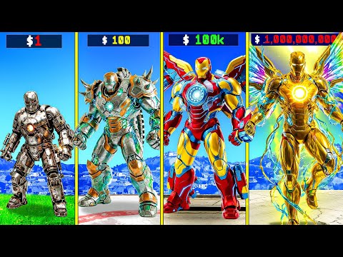 $1 IRONMAN to $1,000,000,000 in GTA 5