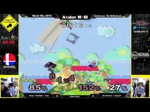 Avalon M-III - Tempo | Westballz + Faab Vs Jim Morrison + KasparV - SSBM Doubles Winners R4