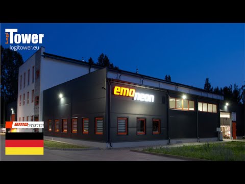 LOGITOWER: EMO NEON - Plexiglas- und Blechlager