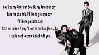 Glee - American Boy (Kurt &amp; Blaine) LYRICS