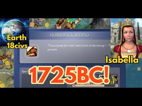 Civ 4 Deity 49 | Earth 18Civs | Isabella of Spain (Part 1)