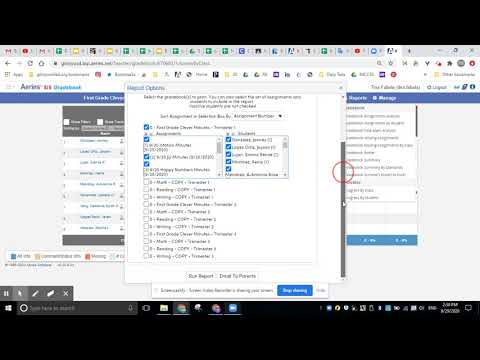 Emailing Progress Reports From Aeries