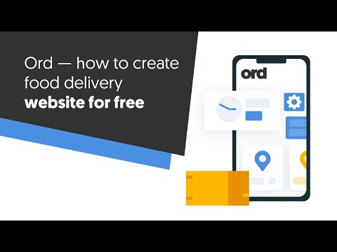Part of a video titled Ord - How to create food delivery website for free - YouTube