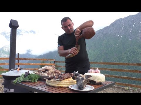 ЕДА ГОРЦА на Кавказе. ENG SUB.