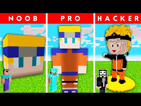 Minecraft Battle: Noob vs Pro vs Hacker in Epic Naruto Anime Challenge!