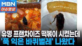 바퀴벌레가 푹 익었네...분식 프랜차이즈 떡볶이 위생 논란 [이슈영상]