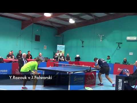 ETTU Cup 2017 - Yaser Razouk v Jakub Folwarski