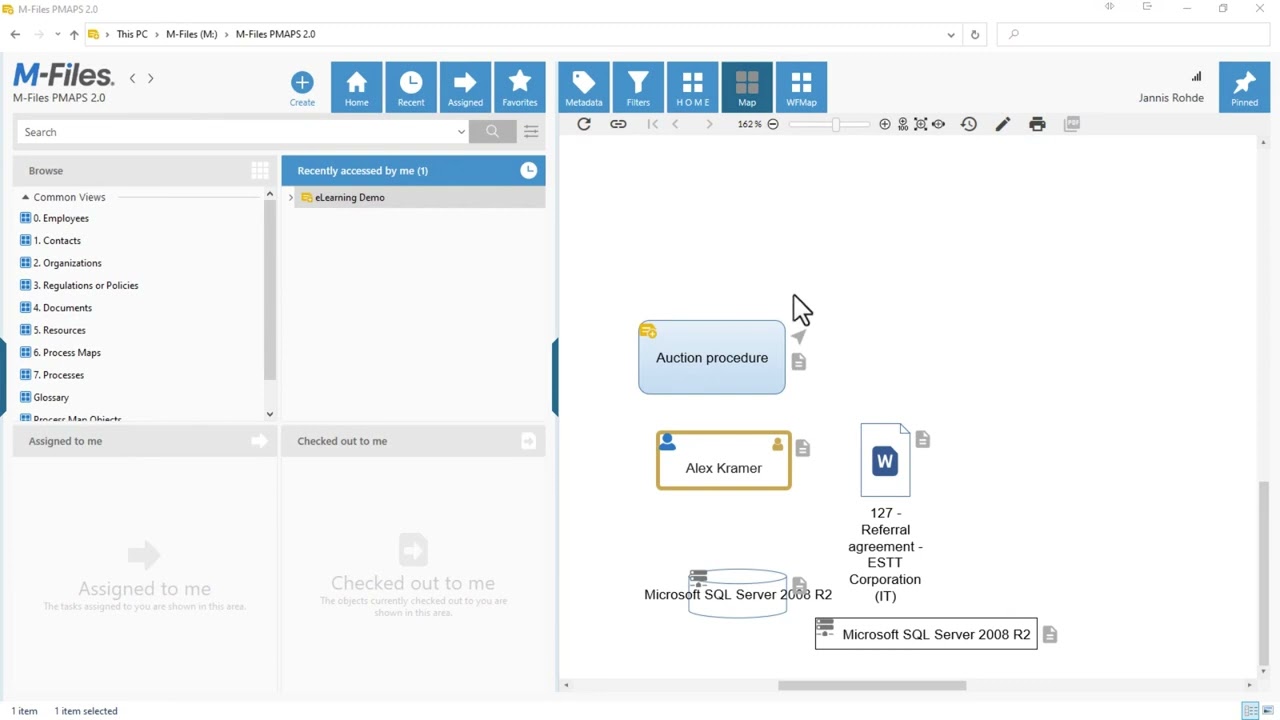 Using M-Files Objects | M-Files Process Maps 2.0