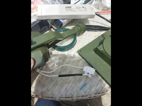 Converting a searchlight to 240v.