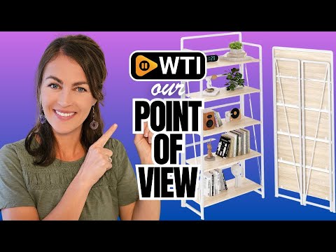 BHG No Assembly Folding Bookshelf for Living Room - WTI product video review