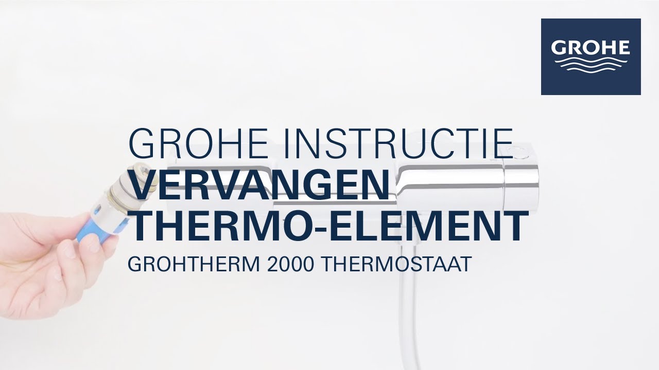 Het thermo-element vervangen van de GROHE Grohtherm 2000 thermostaatkraan