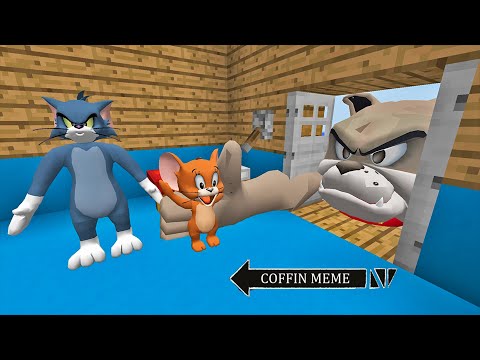 SCARY SPIKE VS JERRY & TOM in MINECRAFT ! TRAPS FOR TOM and JERRY ! Minions Gameplay Movie Traps