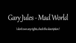 Gary Jules - Mad World Instrumental (1 Hour)