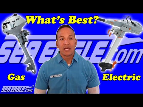 What's Best Gas or Electric Motors - Hawaiian Dan from SeaEagle.com and TalkFishTV.com helps decide!