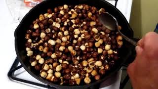 Delicious Hot Roasted Hazelnuts 😋