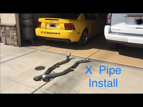 X pipe step by step install: How to install a mid pipe on your 1994-2004 Ford Mustang GT Cobra V6