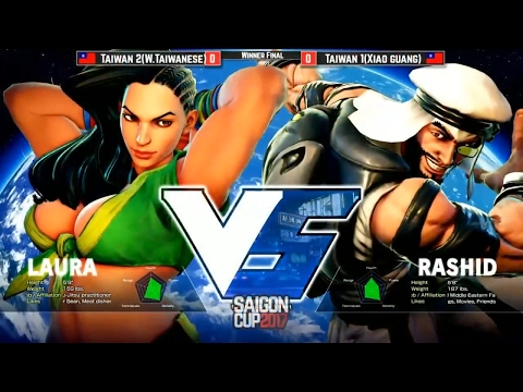 Saigon Cup 2017 SFV 3 on 3 Top 4 (TAIWAN 1) vs (TAIWAN 2)