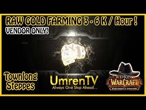 RAW Gold Townlong Steppes Farming Guide - 3-6k / hour - Vendor Only - WOD 6.2.4