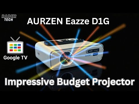 BEST Budget Projector, Hands Down! Aurzen EAZZE D1G with Google TV!