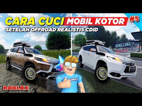 CARA CUCI MOBIL SETELAH OFFROAD REALISTIS DI CDID !! REVIEW CDID UPDATE - Roblox Indonesia