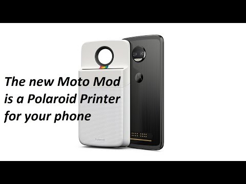 The new Moto Mod is a Polaroid Printer for your phone