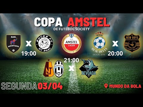 6º RODADA  COPA AMSTEL 2023 - 3 JOGOS EXCLUSIVOS TODA SEGUNDA FEIRA