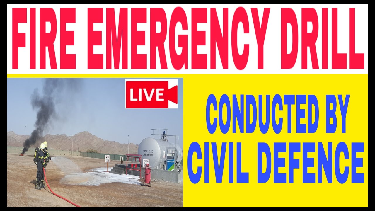 Fire Emergency Drill || Fire Drill || Civil Defence Rescue team
