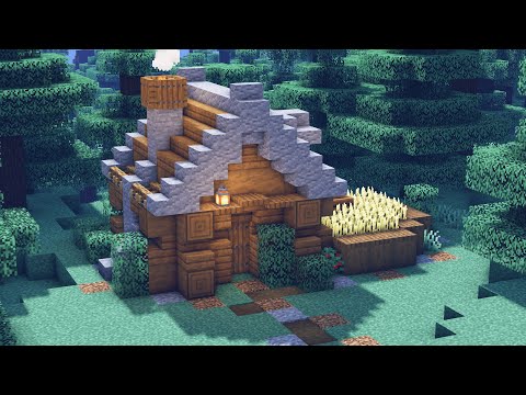 How to Build a Taiga Biome Starter House in Minecraft Tutorial! #shorts