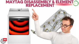 Maytag Centennial Dryer Disassembly Made Easy and Heating Element Replacement