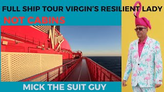 Virgin Resilient Lady Full Ship Tour (not Cabins)
