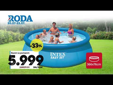 Roda I Popust na bazene 20.07 - 22.07.2018.