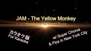 【カラオケ】JAM - The Yellow Monkey w/Super Chorus & pics in New York City (Covered by Aki Cover Rocks)