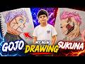 I Drew Gojo Vs Sukuna Jujutsu Kaisen Drawing The Praneel Show
