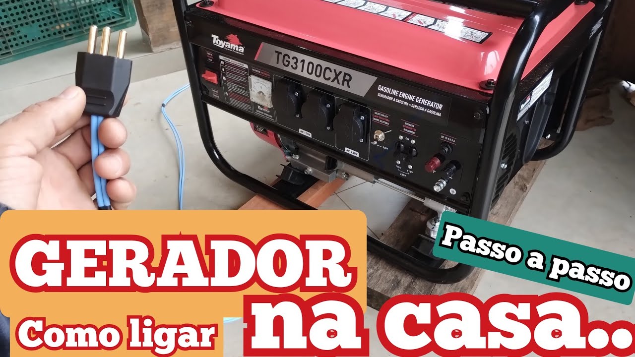 Ligar GERADOR na casa - Rede - Tipo extensão - Passo a passo - Rancho O Trevisan