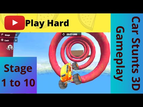 Car Stunts 3D Free (Stage 1 to 10) || PlayDuro