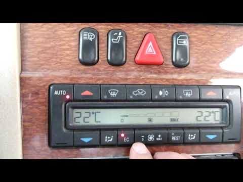 Как включить кондиционер на машине с климат-контролем. Mercedes W210