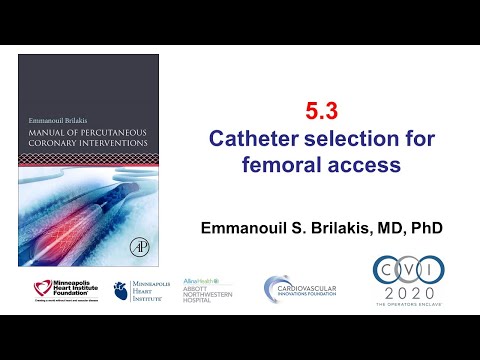 5.3 Manual of PCI - Catheter selection for femoral access