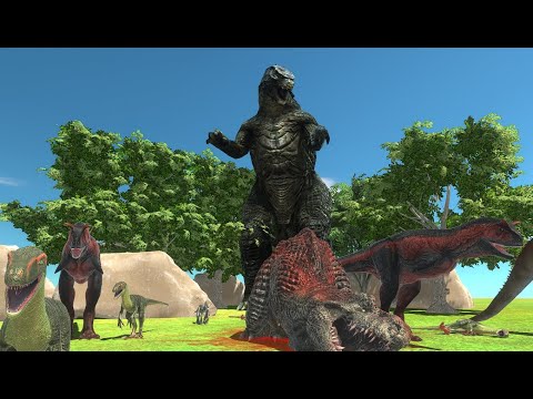 Godzilla under attack and surprise ending | Animal Revolt Battle Simulator