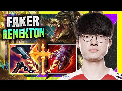 FAKER IS SO GOOD WITH RENEKTON! - T1 Faker Plays Renekton Mid vs Leblanc! | Season 11