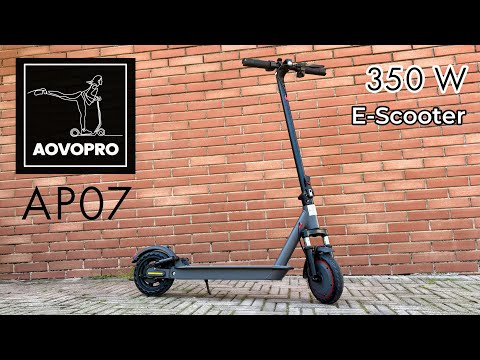 AOVOPRO AP07 - Electric Scooter Foldable 350W Dual Suspension  - Top Speed 31 km/h