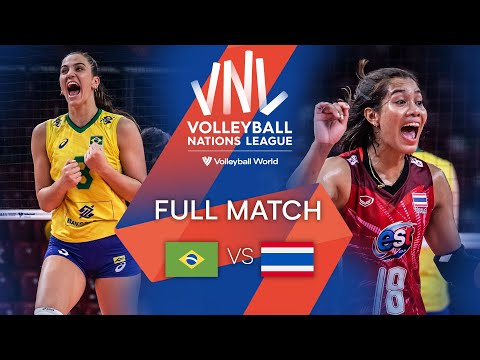 🇧🇷 BRA vs.  🇹🇭 THA - Full Match | Preliminary Phase | Women's VNL 2022