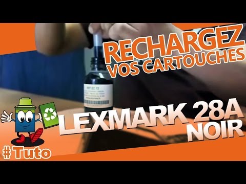 comment remplir cartouche d'encre lexmark x4550