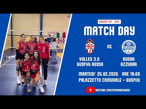 UNDER 13F - 3X3 - VOLLEY 3.0 GUSPINI ROSSA vs AUDAX AZZURRA