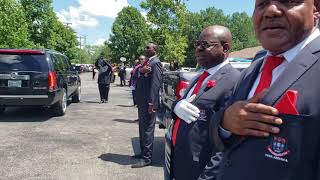 SOBA America&#39;s Final Goodbye Protocol for late SOBAN Christopher McNnane- Hearse Leaves Church