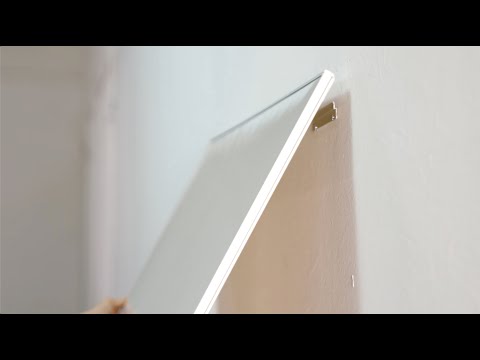 Plieninė baltoji magnetinė lenta Nobo Impression Pro, plačiaekranė 55, 122x69 cm video