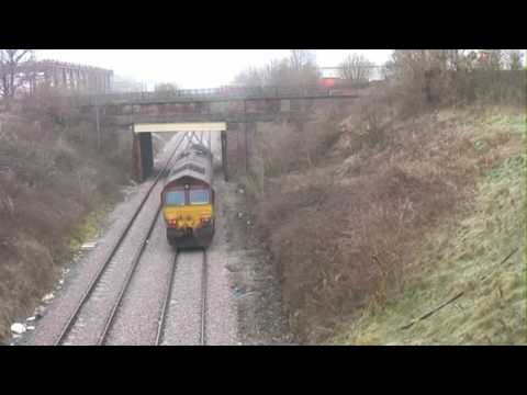 66058 on 0Z61, 09:03, Warrington Arpley - Liverpool Bulk Terminal road learner
